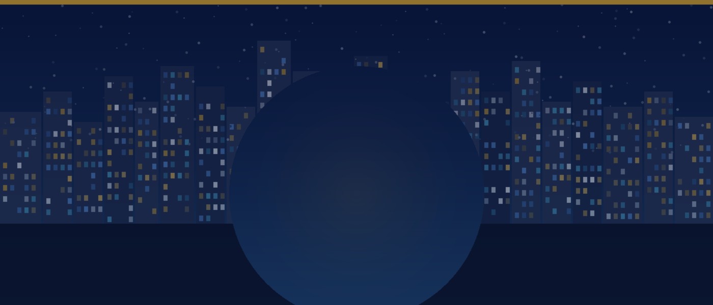 Accra business district at night